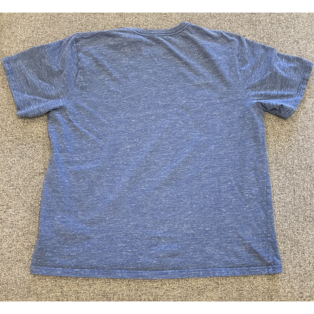 LL Bean Mens Size Large Slightly Fitted Heather Blue 275203 Short Sleeve T-Shirt - Picture 5 of 5